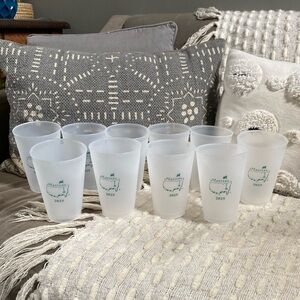 {Master’s} 2025 Tournament NEW Set of 10 Plastic Cups